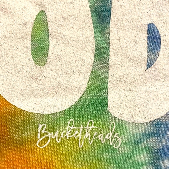 Bucketheads Burnout Rainbow Spiral Tie Dye “Be Good Do Good” Graphic T-Shirt - Picture 6 of 7